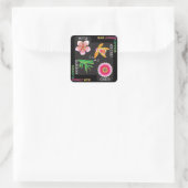 Mah Jongg 4 Bloemen Stickers (Tas)