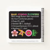 Mah Jongg 4 Flowers Notitieboek (Achterkant)