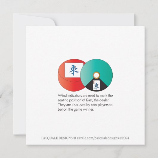 Mah Jongg Adobe Flat Kaart (Achterkant)