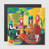 Mah Jongg Adobe-flatmagneet (Voorkant / Achterkant)