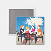 Mah Jongg Alfresco2 Magneet (Voorkant / Achterkant)