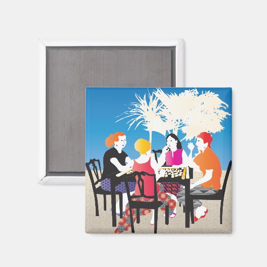 Mah Jongg Alfresco2 Magneet (Voorkant / Achterkant)