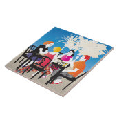 Mah Jongg Alfresco2 Tegeltje (Zijkant)