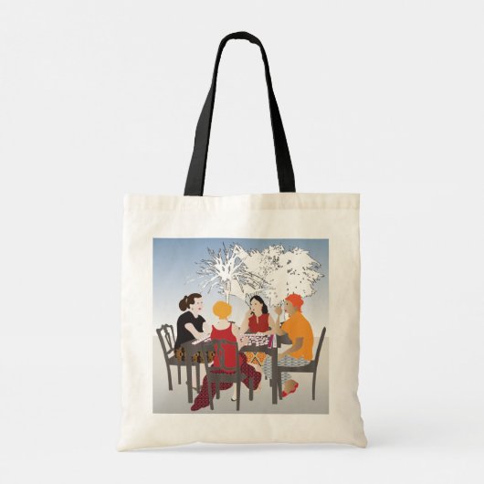 Mah Jongg Alfresco Canvas tas (Achterkant)