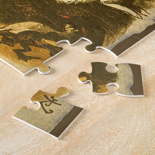 Mah Jongg Alice in Wonderland Puzzle Legpuzzel (Zijkant)