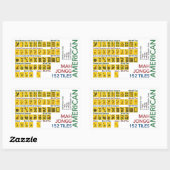 Mah Jongg American Tegel Stickers (Vel)