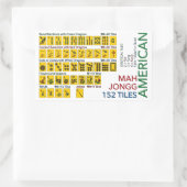 Mah Jongg American Tegel Stickers (Tas)