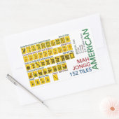 Mah Jongg American Tegel Stickers (Envelop)