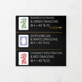 Mah Jongg Amerikaanse Tegels Drievoudige Kaart (Cover)