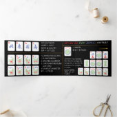 Mah Jongg Amerikaanse Tegels Drievoudige Kaart (Binnen)