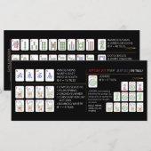 Mah Jongg Amerikaanse Tegels Kaart (Voorkant / Achterkant)