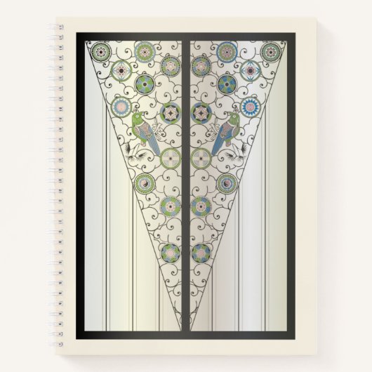 Mah Jongg Art Deco Notitieboek (Voorkant)