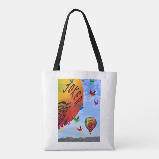 Mah Jongg Balloon Canvas tas (Achterkant)