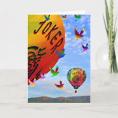 Mah Jongg Balloon Notecard Kaart (Voorkant)
