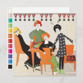 Mah Jongg Banner nieuwjaar Feestdagenkaart (Voorkant / Achterkant)