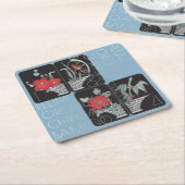 Mah Jongg Basket Onderzetters (Schuin)