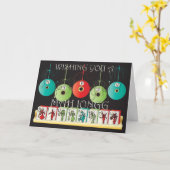 Mah Jongg Bettors Verjaardag Kaart (Gele Bloem)