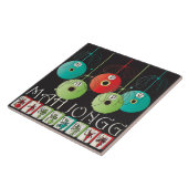 Mah Jongg Bettors Verjaardag Tegel Tegeltje (Zijkant)