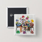 Mah Jongg Birds Button (Voorkant /achterkant)