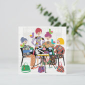 Mah Jongg Birds Flat Kaart (Staand voorkant)