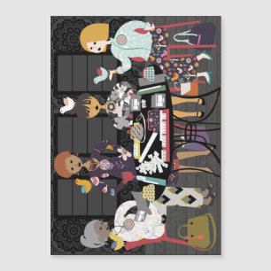 Mah Jongg Birds Magnetische Uitnodiging