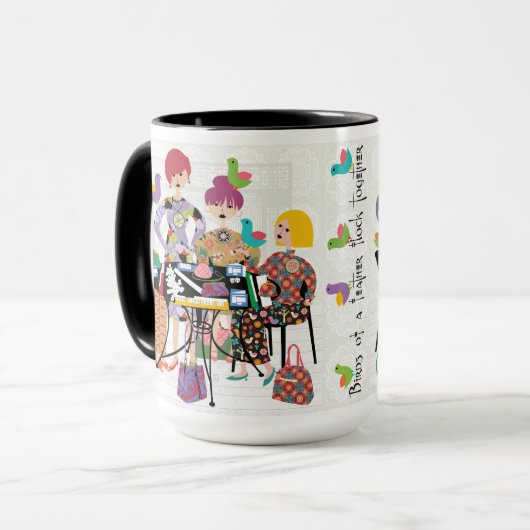 Mah Jongg Birds Mok (Voorkant links)