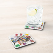 Mah Jongg Birds Plastic Onderzetters (Rechterzijde)