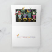 Mah Jongg Birds Wenskaart Kaart (Binnen)