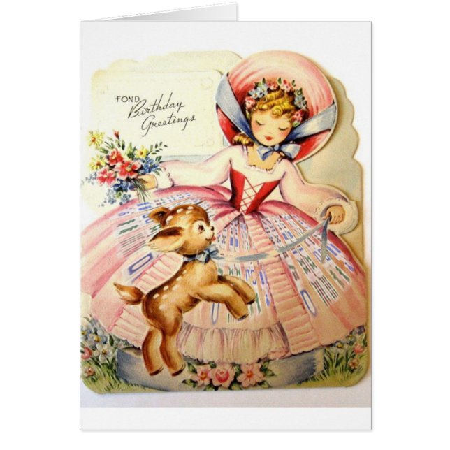 Mah Jongg Birthday Card met Doe (Voorkant)