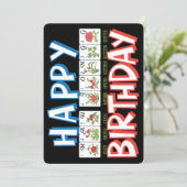 Mah Jongg Birthday Flat Card (Staand voorkant)