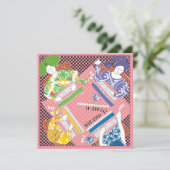 Mah Jongg Birthday Game Flat Card Kaart (Staand voorkant)