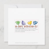 Mah Jongg Birthday Game Flat Card Kaart (Achterkant)