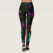 Mah Jongg Black Joker Dreams Leggings (Achterkant)