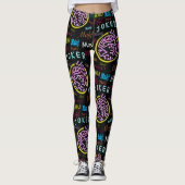 Mah Jongg Black Joker Leggings (Voorkant)