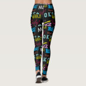 Mah Jongg Black Joker Leggings (Achterkant)