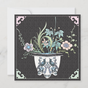 Mah Jongg Bloemen/Vogels Platte Kaart