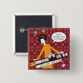 Mah Jongg C Hand Button (Voorkant /achterkant)