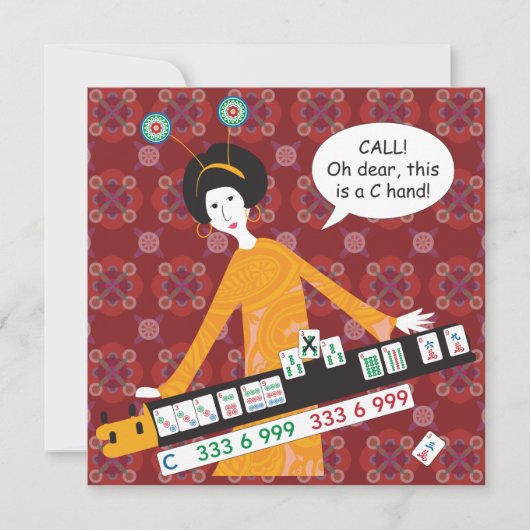 Mah Jongg C Hand Flat Card (Voorkant)