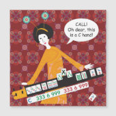 Mah Jongg C Hand Flat Magnet (Voorkant)