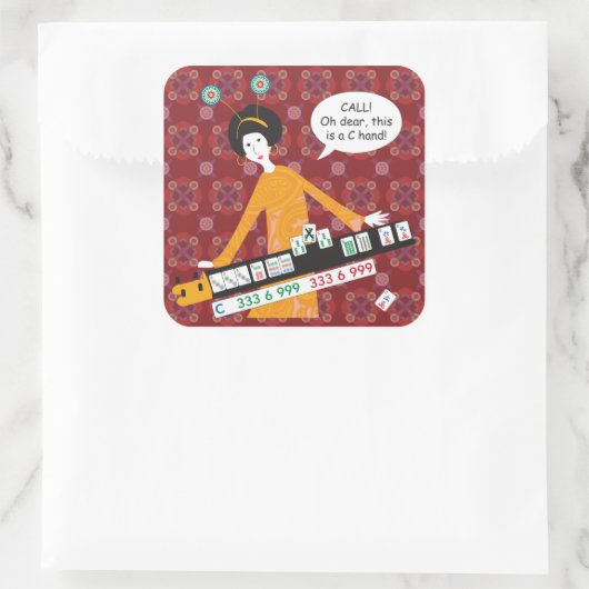 Mah Jongg C Hand Stickers (Tas)