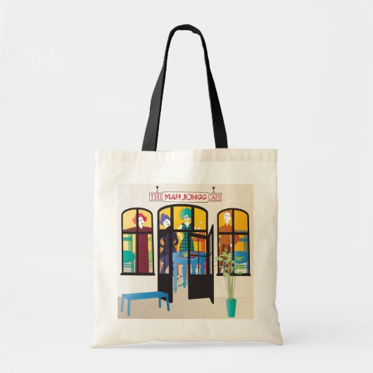 Mah Jongg Cafe Tote Bag (Voorkant)