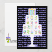 Mah Jongg Cake Birthday (Voorkant / Achterkant)