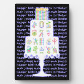 Mah Jongg Cake Birthday Fotoplaat (voorkant)