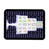 Mah Jongg Cake Birthday Magneet (Horizontaal)