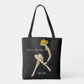 Mah Jongg Canvas tas voor de moderne vrouw (Achterkant)