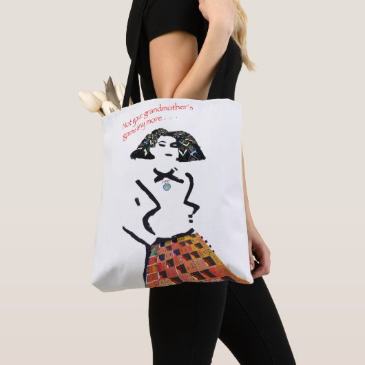 Mah Jongg Canvas tas voor de moderne vrouw (Dichtbij)