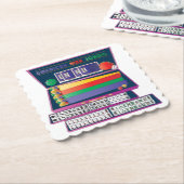 Mah Jongg Case Coasters Kartonnen Onderzetters (Gebogen)
