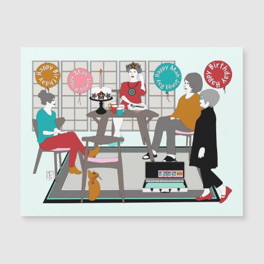 Mah Jongg Cat Birthday (Voorkant)