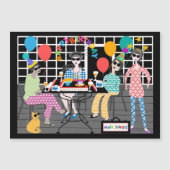 Mah Jongg Cat Magnet Kaart (Voorkant)