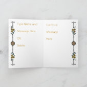 Mah Jongg Cat  Wenskaart Kaart (Binnen)